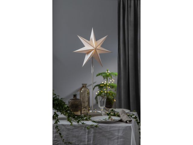 Papperstjärna på fot Astro 74x35cm svart